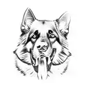 German Shepherds  tattoo design idea