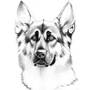 German Shepherds  tattoo design idea