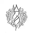 flicker of hope with flame tattoo design idea