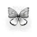 Dos mariposas tattoo design idea