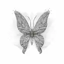 Dos mariposas tattoo design idea