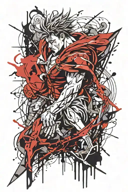 Guts from Berserk tattoo design idea