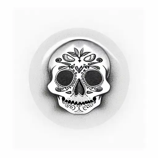 skultula with sugar skull design  tattoo design idea