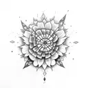 marigold tattoo design idea