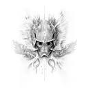 Icarus fall tattoo design idea