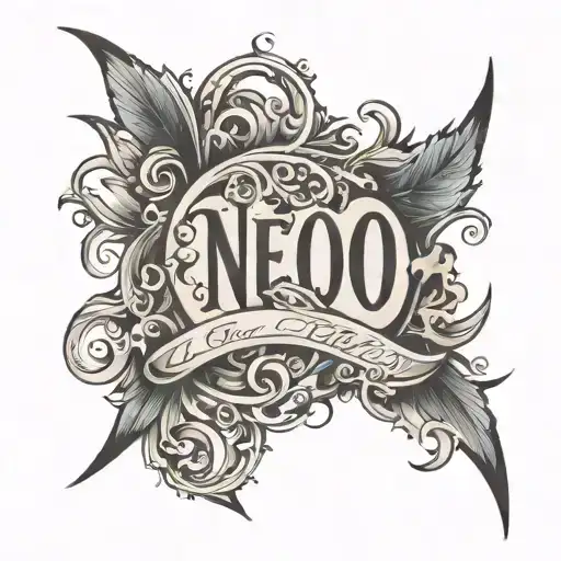 name written tattoo design idea