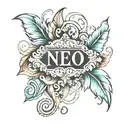 name written tattoo design idea