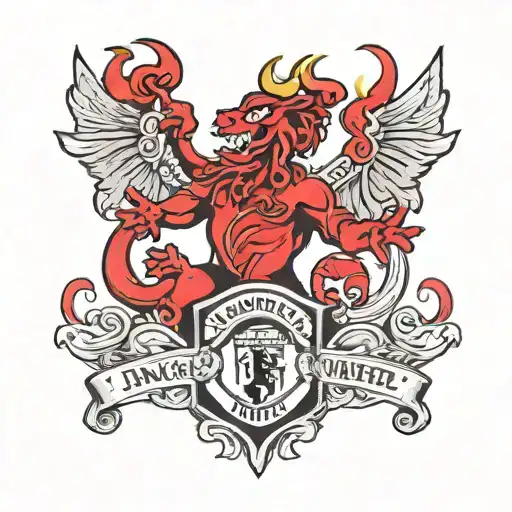 Manchester United devil  tattoo design idea
