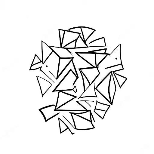 paper airplane tattoo design idea