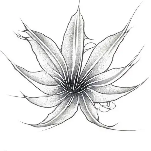spider lily tattoo design idea
