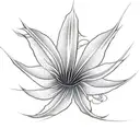 spider lily tattoo design idea