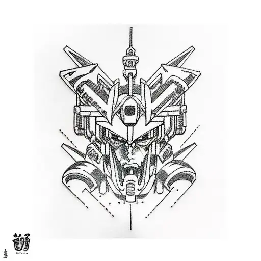 Mobile Suit Gundam tattoo design idea