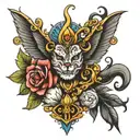 AC tattoo design idea