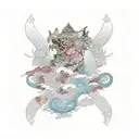 amor tattoo design idea