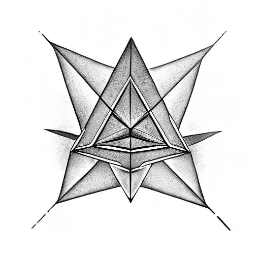 alan watts, pink floyd triangle tattoo design idea