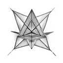 alan watts, pink floyd triangle tattoo design idea