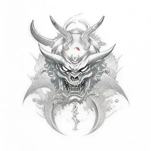 demon slayer mark tattoo design idea