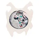 africa continent as a african woman hair tattoo design idea