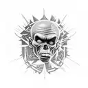 Gorillaz, the clash, red hoy chilli peppers, mano negra, u2, Iron Maiden  tattoo design idea