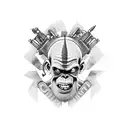 Gorillaz, the clash, red hoy chilli peppers, mano negra, u2, Iron Maiden  tattoo design idea