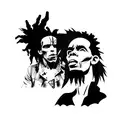 the clash & red hot chilli peppers & u2 & Gorillaz & Iron Maiden & mani Negra & bob marley tattoo design idea