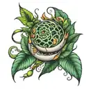 where seeds colon tattoo design idea