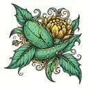 where seeds colon tattoo design idea