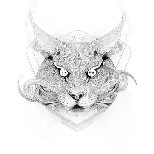 5 interlinked loops tattoo design idea
