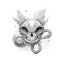5 interlinked loops tattoo design idea