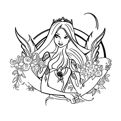 winx club tattoo design idea