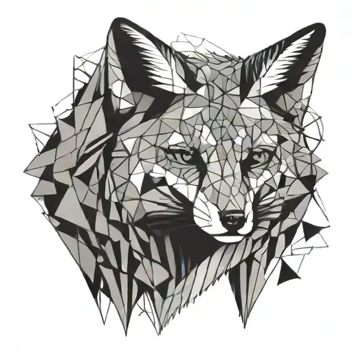 fox standing on its hind legs  tattoo design idea