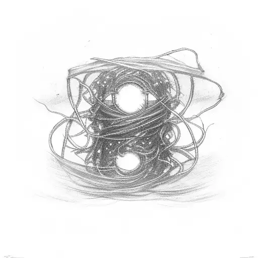 red string of fate, unalome, 02 tattoo design idea
