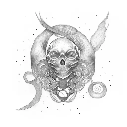 red string of fate, unalome, 02 tattoo design idea