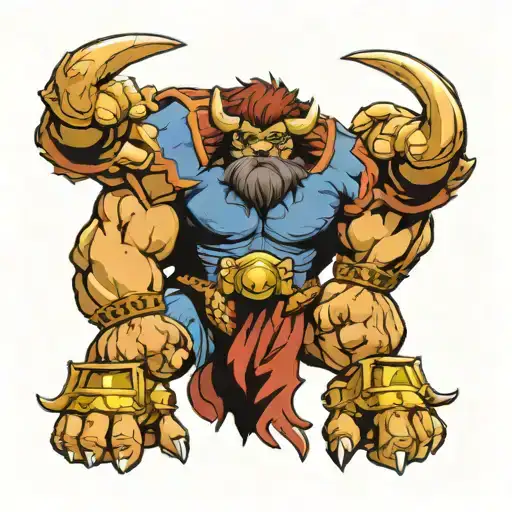 Streetfighter bison  tattoo design idea
