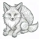 Firefox in the shape of a fox playing tattoo design idea
