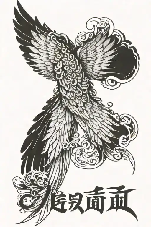 angel wing with proverbs 31:10-31 tattoo design idea