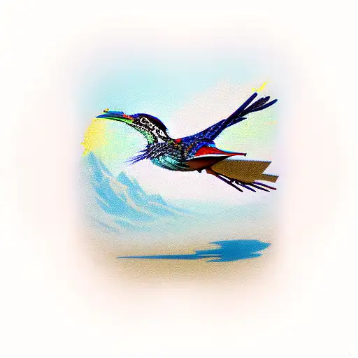 roadrunner tattoo design idea