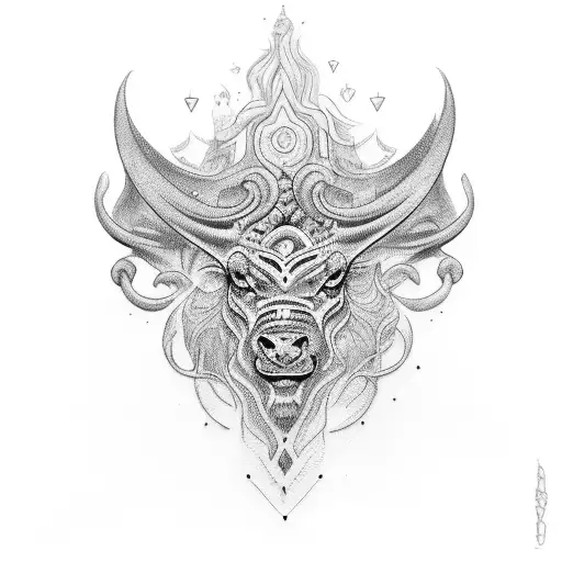 diosa tauro tattoo design idea