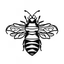 Honey Bee tattoo design idea