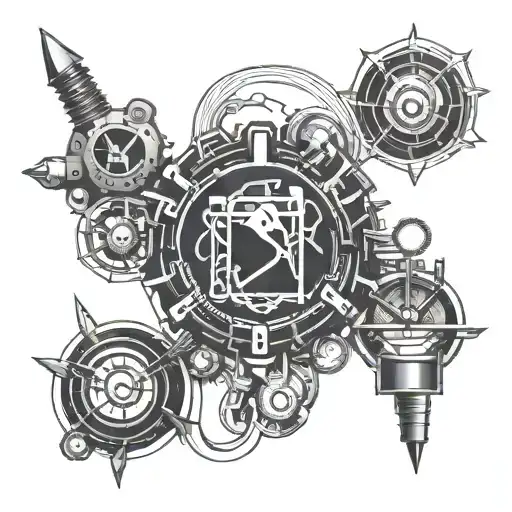 electrical engineer themed tattoo tattoo design idea