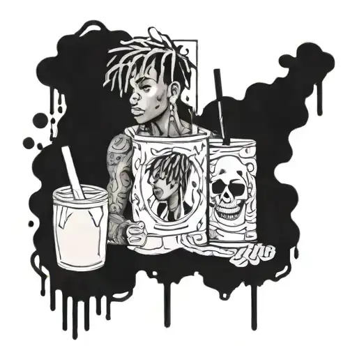 999 juice wrld tattoo design idea
