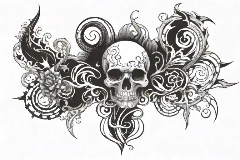 LOVE Living on valued energy tattoo design idea