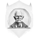 A bookshelf filled with books about Carl Jung and psychology, with a magnifying glass highlighting one specific book tattoo design idea