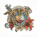 marine corps , semper fi tattoo design idea