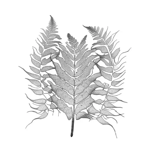 Fern Tree tattoo design idea