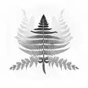 Fern Tree tattoo design idea