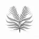 Fern Tree tattoo design idea