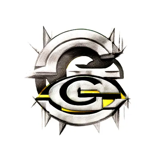Greenbay packers logo with lambeau field around it tattoo design idea
