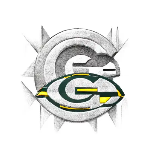 Greenbay packers logo with lambeau field around it tattoo design idea
