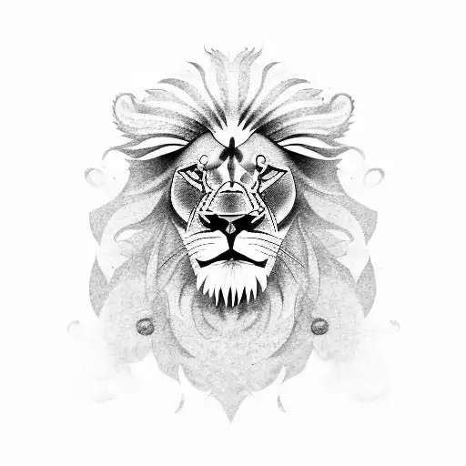 lion and Sikh warriors  tattoo design idea